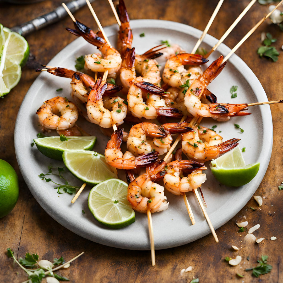 Honey-Lime Grilled Shrimp Skewers